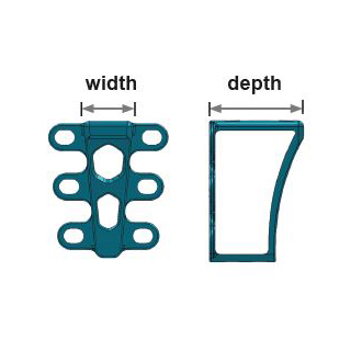 Cage width and depth (Standard)